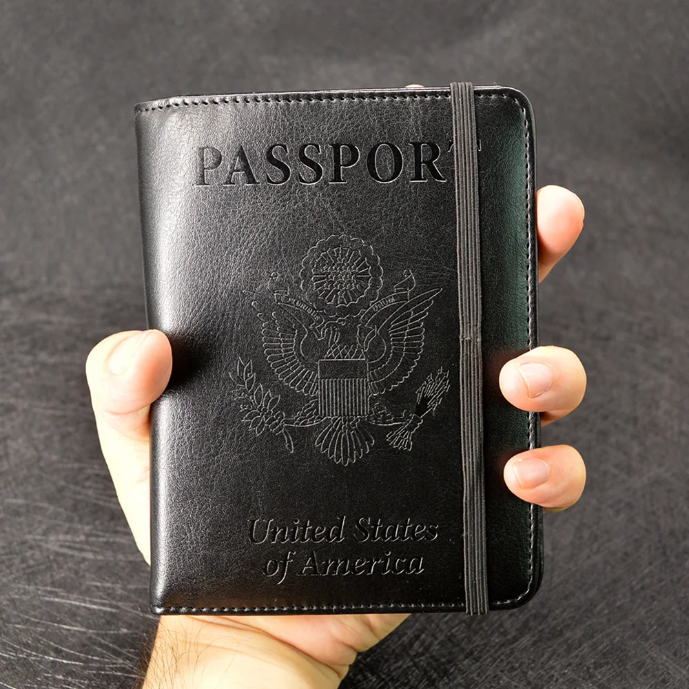 Rfid Блокировка США Обложка для паспорта для женщин США Обложка для паспорта Американский чехол для паспорта для девочек чехол для паспорта кошелек