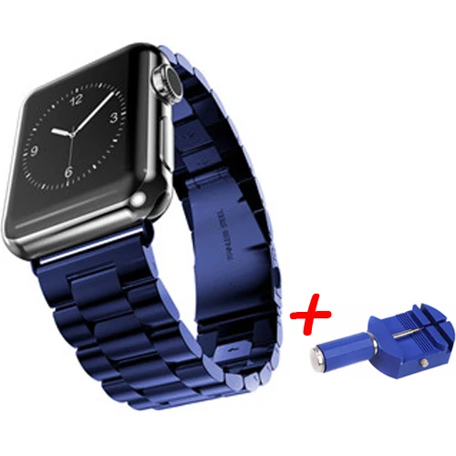 Ремешок для Apple watch Band 4 5 correa iwatch 42 мм 38 мм 3 2 44 мм 40 мм браслет из нержавеющей стали pulseira Apple watch 4 аксессуары - Цвет ремешка: band tool