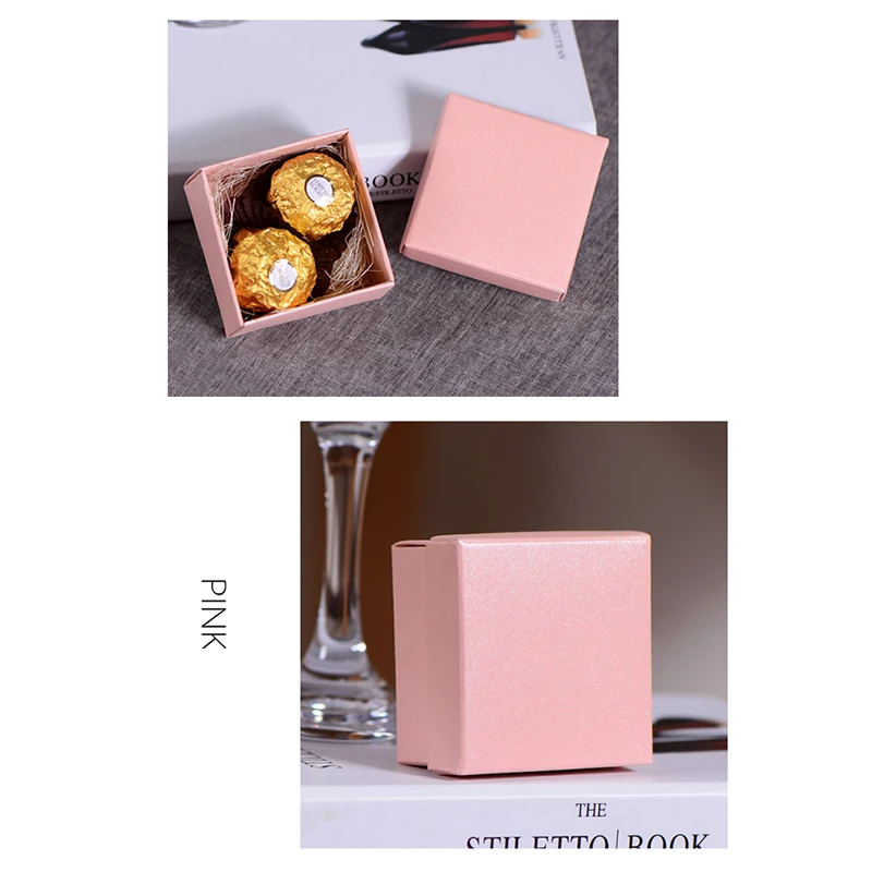 50 шт. жемчужная бумажная Подарочная коробка свадебные конфеты подарки рукоделие