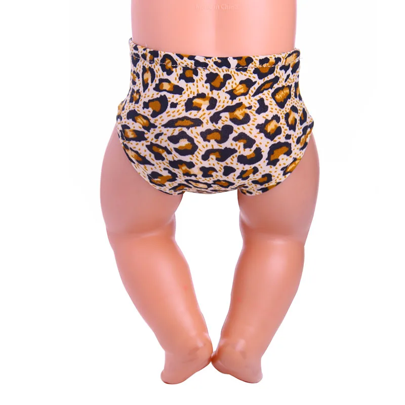 Handmade Doll Leopard pattern panties accessories Fit 18 Inch &amp43cm New baby doll Zapt Clothes | Игрушки и хобби