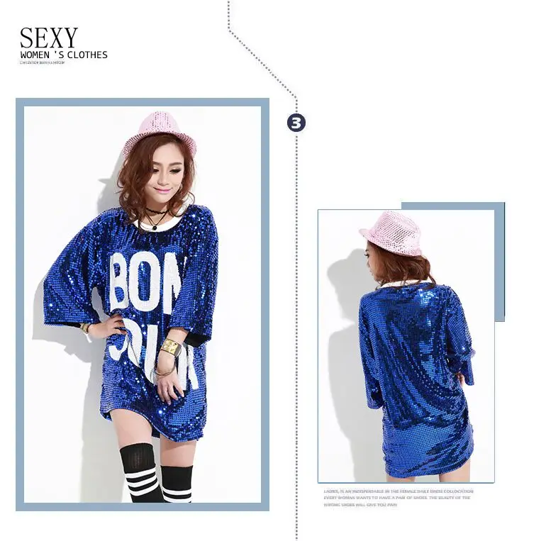 Женская футболка в стиле Харадзюку длинная свободная с блестящими буквами хип