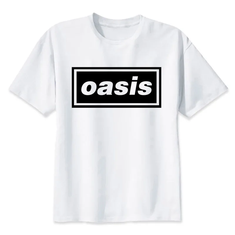 Музыка Рок-Группа Oasis футболка Для мужчин повседневные короткие Футболки для