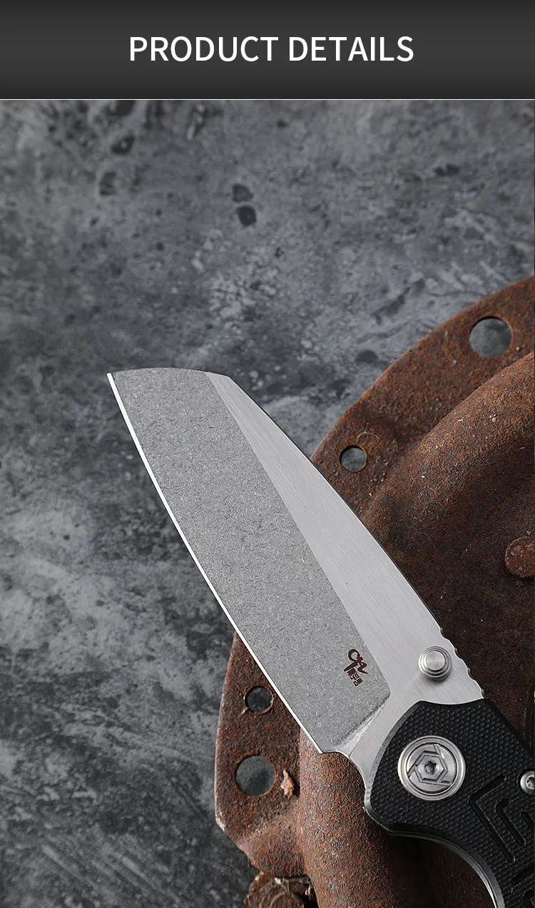 CH genuine folding knife EDC G10 handle D2 steel washed ball bearing tumbling tactical pocket camping hunting tool free shipping