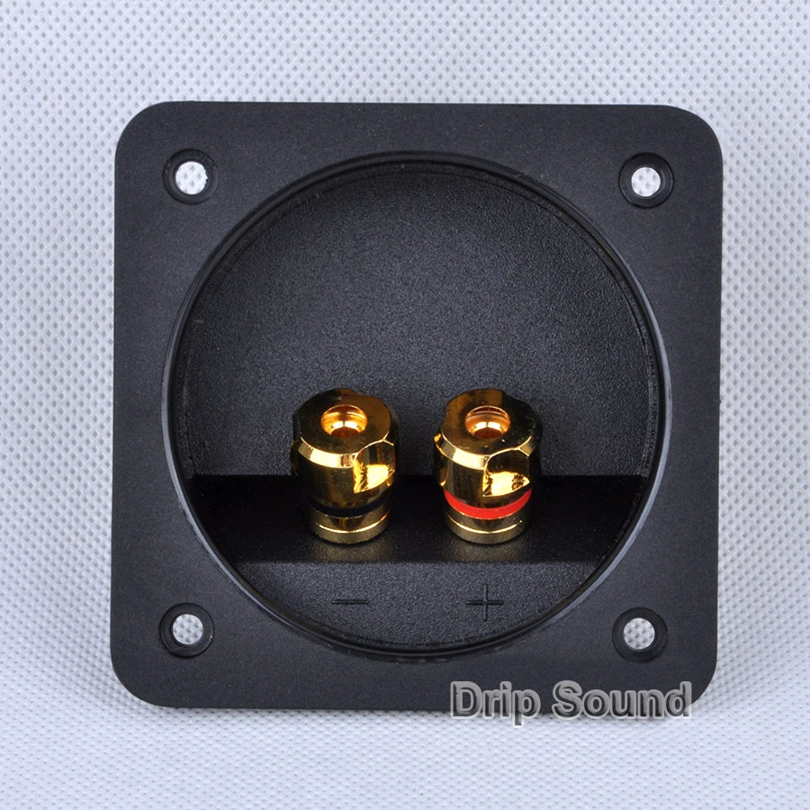 2pcs 2-Way Speaker Junction Box Copper Wiring Terminal Binding Post 80x80mm #9 | Электроника