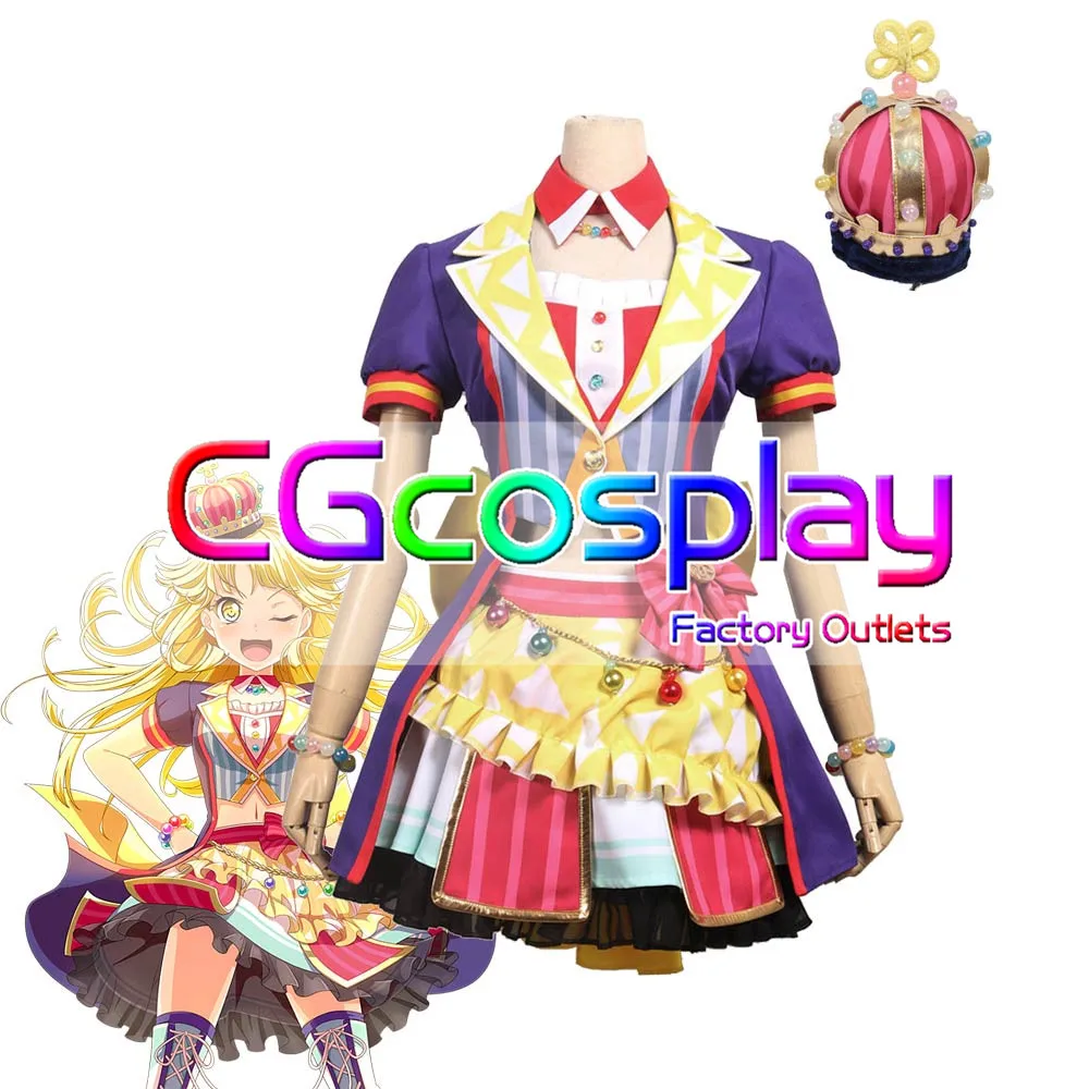 CGCOS Express BanG Dream! Hello HappyWorld 2nd один Kokoro Tsurumaki форма аниме игры Косплэй Хэллоуина| |