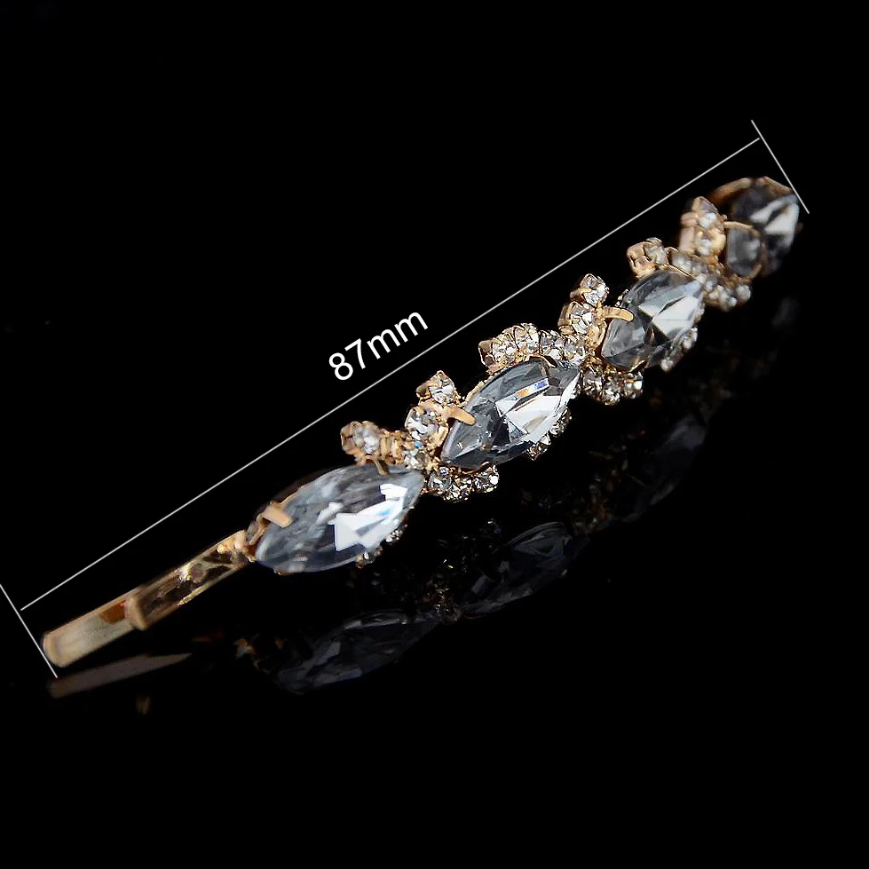 Стразы цвета пшеничного дизайна аксессуары для волос хрустальные шпильки