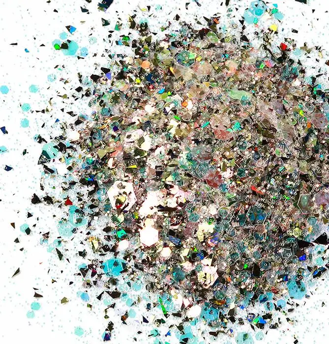 color 7 50 грамм-1 сумка(микс) голографический Единорог Dandruff зеркало хлопья гвоздь Искусство блеск ногтей Блеск переливающийся блеск/блестки/ - Цвет: color 7