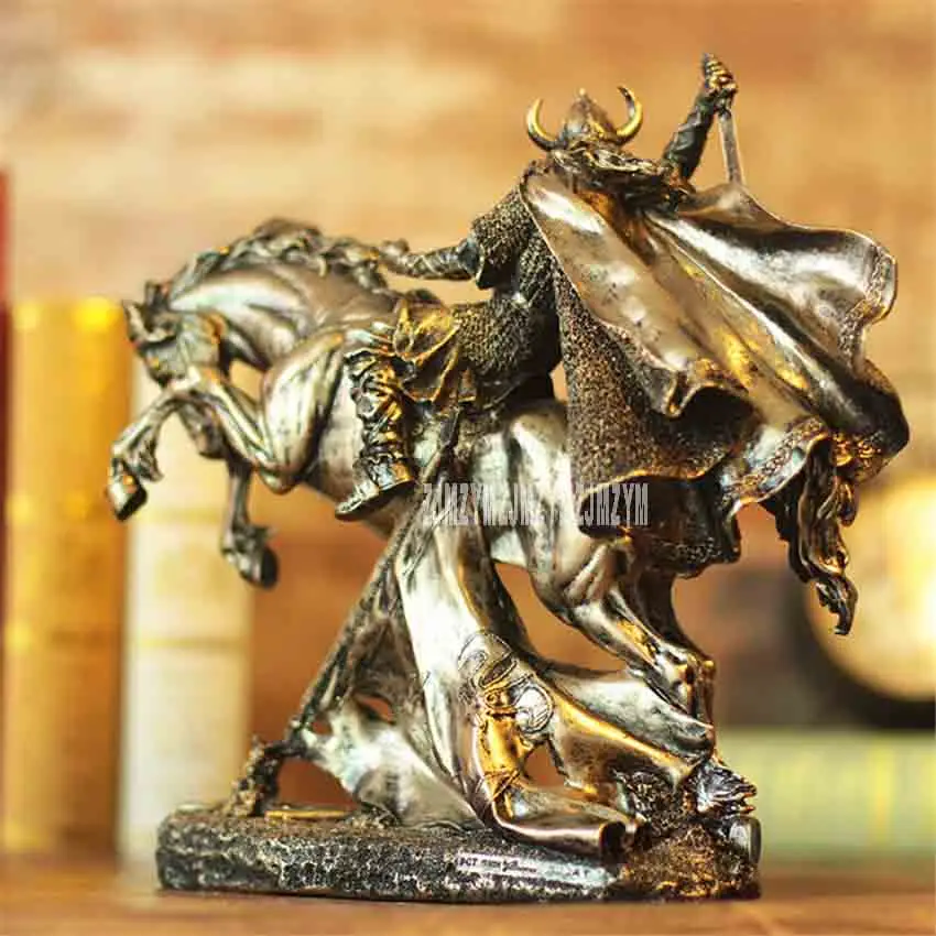 

JDSYS Creative Handmade Resin Figure Sculpture Decoration Retro European Statue Decoration Art and Craft Ornament Accessories