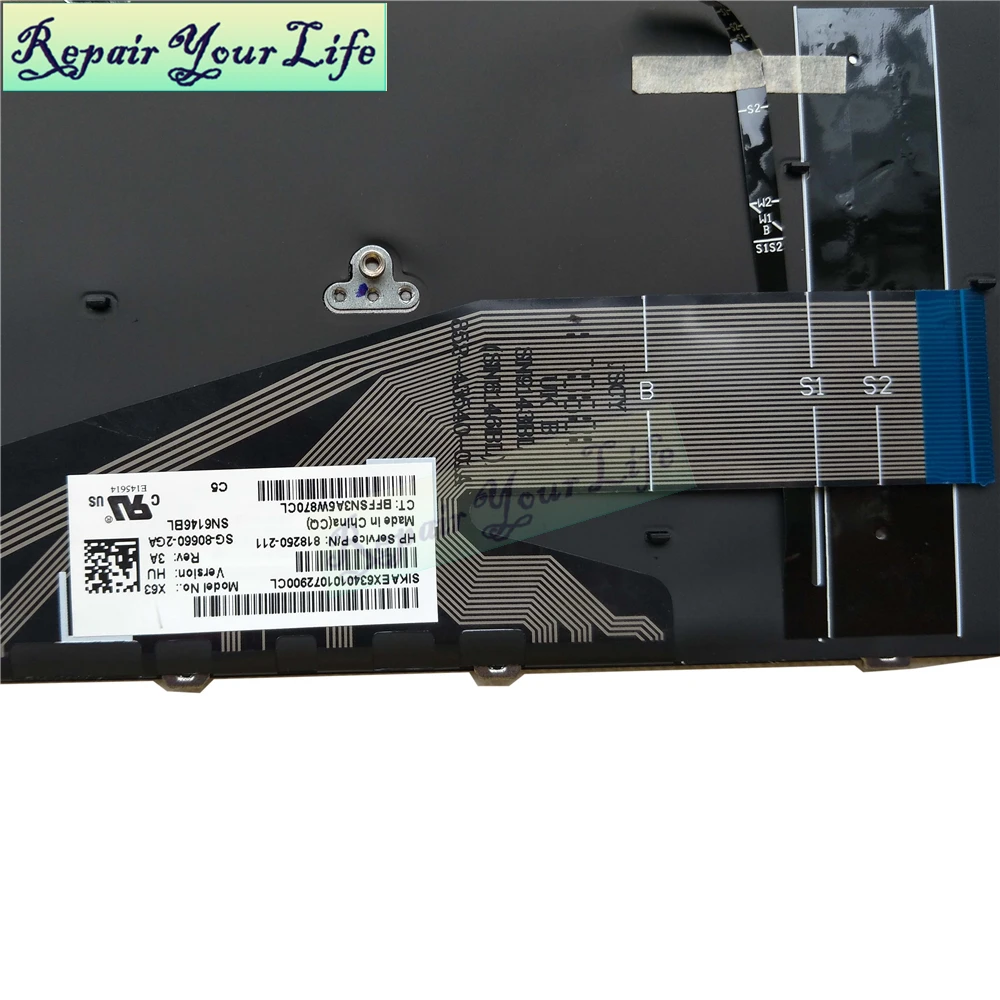 Клавиатура для ноутбука HP Probook 450 G3 G4 455 470 HU EU серая рамка 818250 211 X63 SG 80660 2GA с