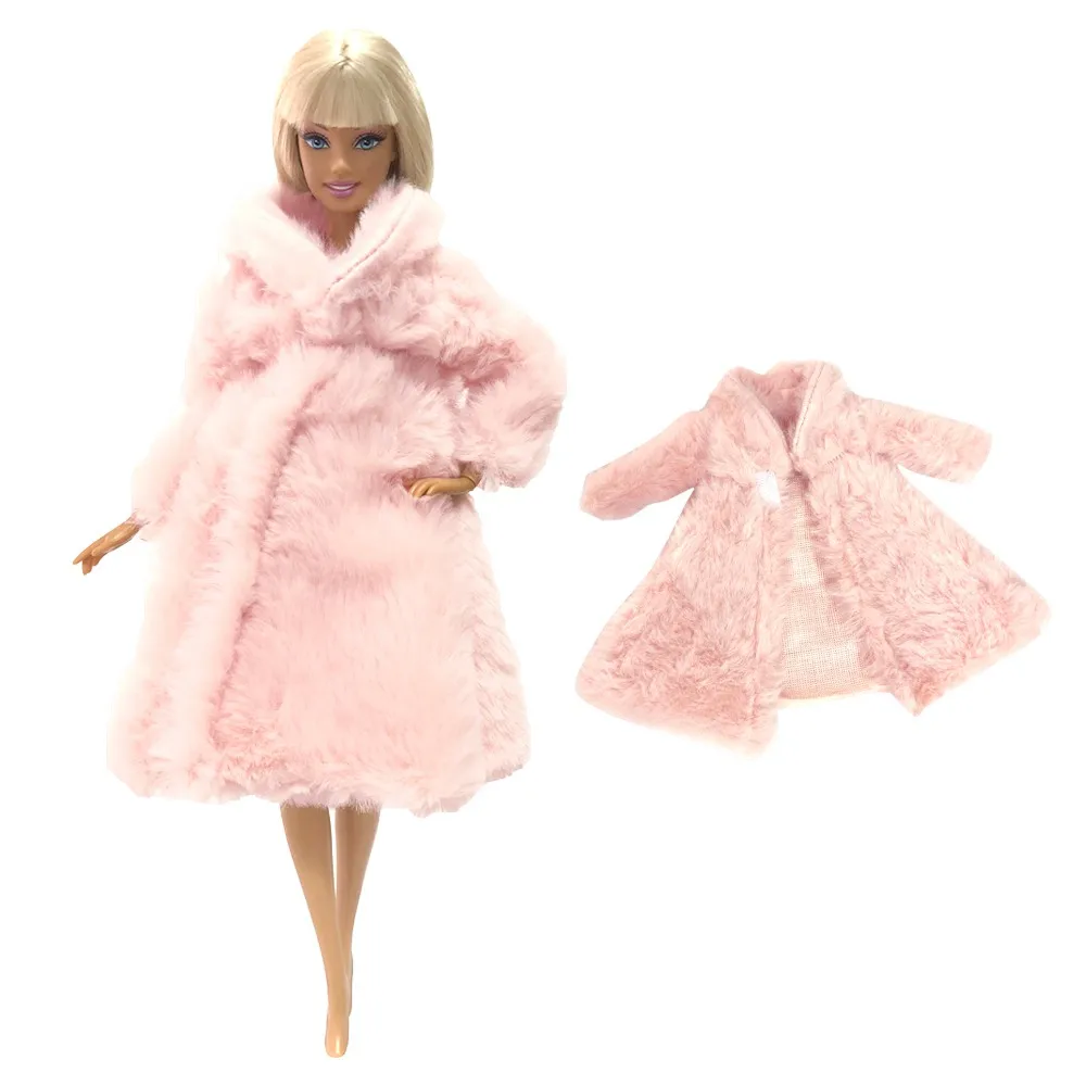 D Not Include Doll NK одна штука Кукольное пальто, высококачественная одежда, модное платье, ручная работа, растущий наряд, Фланелевое пальто для куклы Барби, аксессуары G256 JJ - Цвет: D Not Include Doll