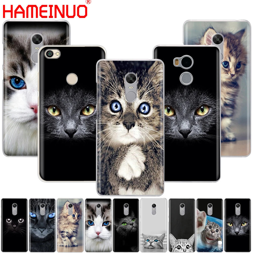 HAMEINUO чехол для телефона с изображением кошачьих кошек и зеленых глаз милыми