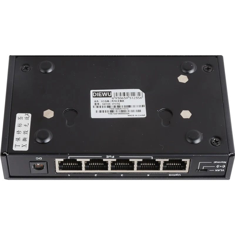 

POE Switch 48V 5 Port Ethernet Switch 10/100Mbps IEEE 802.3 af/at Network Switch Ethernet for POE camera Wireless AP CCTV