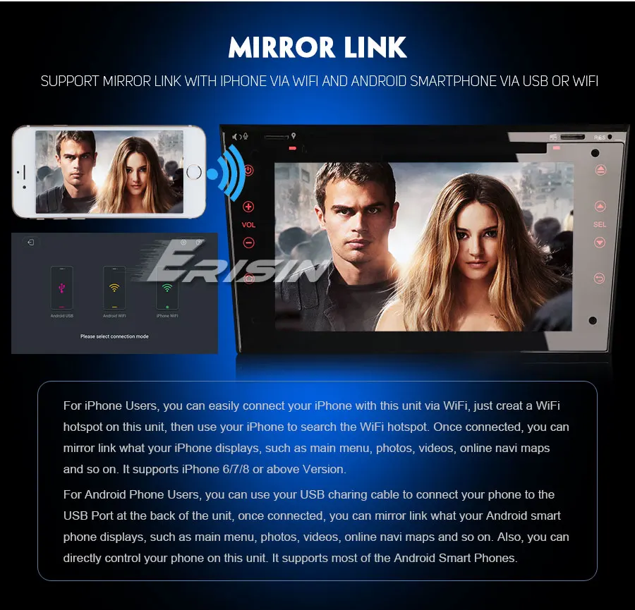 Erisin ES7973P 7" Android 9.0 for Opel Vauxhall Corsa Vectra Zafira Astra Car Stereo DAB+GPS CD Satnav