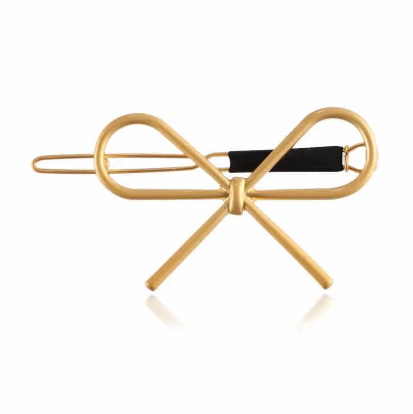 Hfarich Gold Triangle Star Hair Clips for Women Headwear Round pins Feather Geometric Accessories 2019 | Украшения и аксессуары