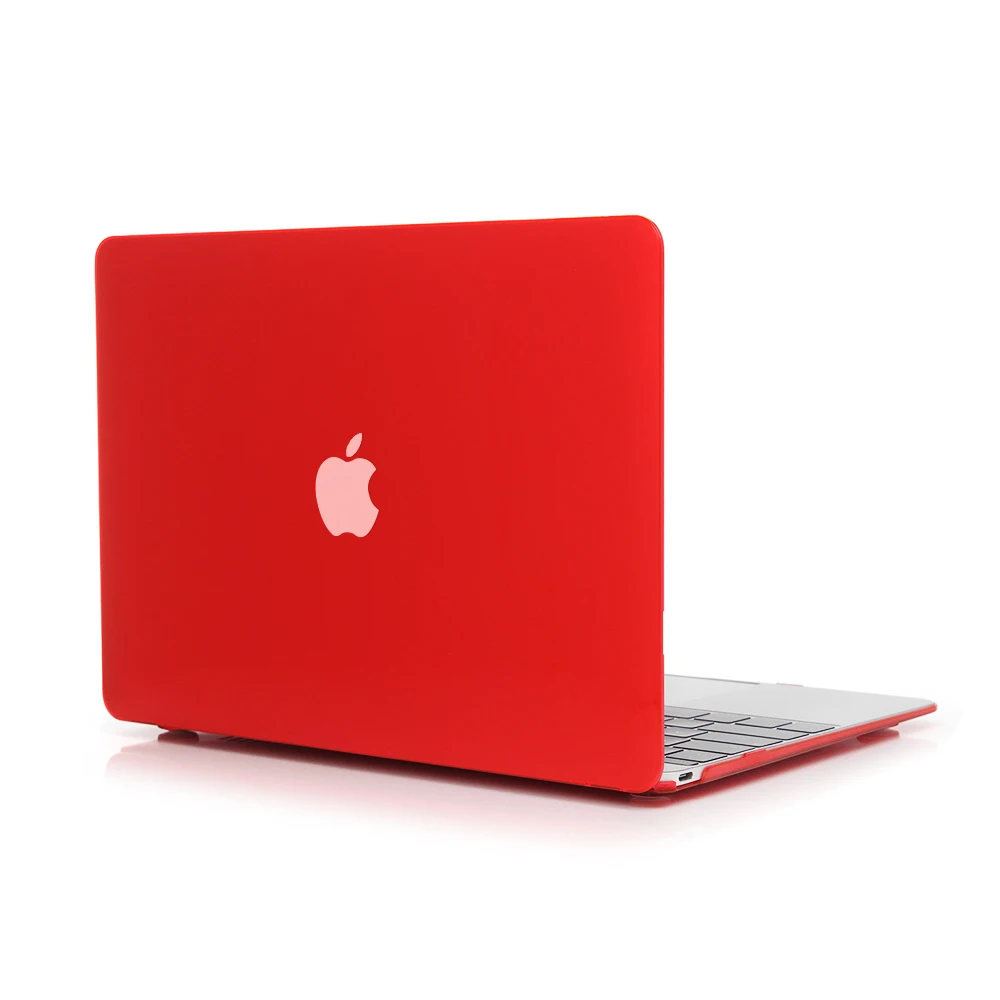 Горячий красный Кристальный чехол для Apple Macbook Air Pro Retina 11 12 13 15 ноутбука сумка Mac book