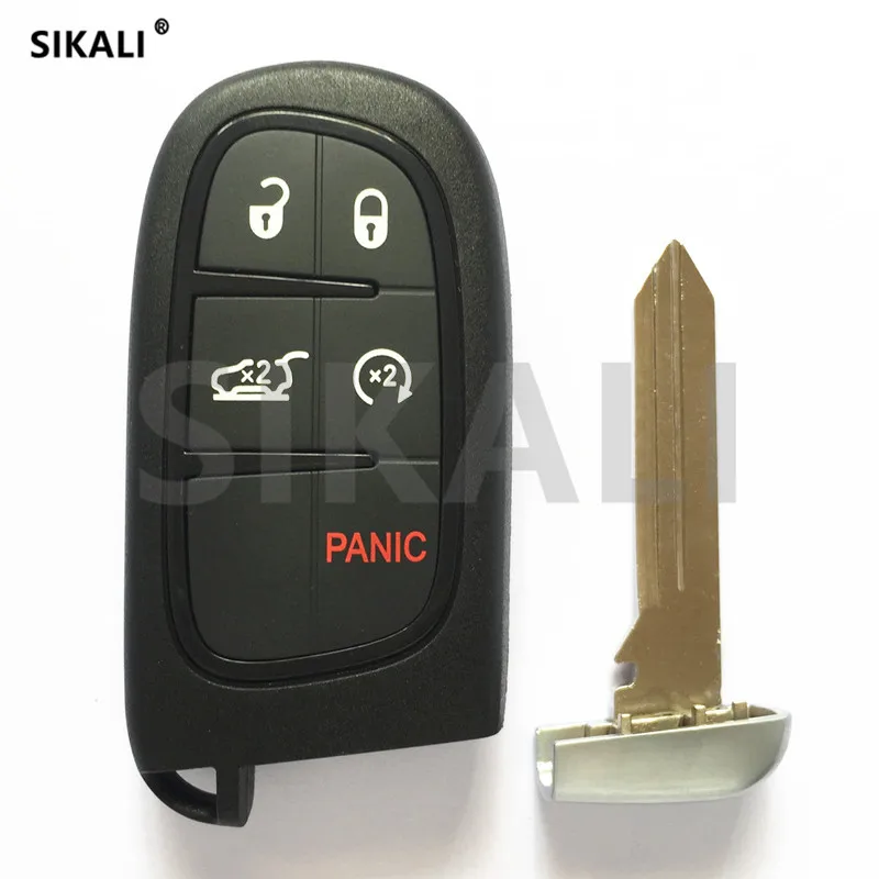 Умный дистанционный ключ SIKALI для DODGE/Chrysler/JEEP Grand Cherokee Push to Start 433 МГц чип 4A Hitag AES|Ключ