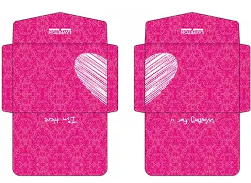 Конверт с буквами Романтические свадебные приглашения открытки цвета любовные