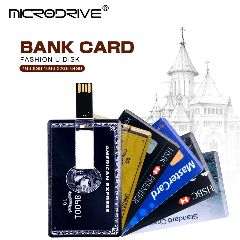 Amerian Express, кредитная карта HSBC Visa standard, карта памяти Master, USB флеш-накопитель, 64 ГБ, 32 ГБ, 16 ГБ, 8 ГБ, карта памяти