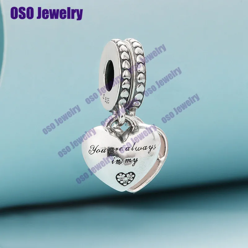 Браслет You are always in my Hear из серебра 925 пробы|Подвески| |