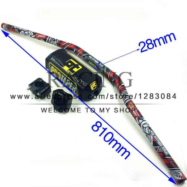 Pro Taper Fat Bar 1 1/8 &quotЧерный Металлический Набор Mulisha Dirt Bike MotorCross Mad Racing руль 810 мм