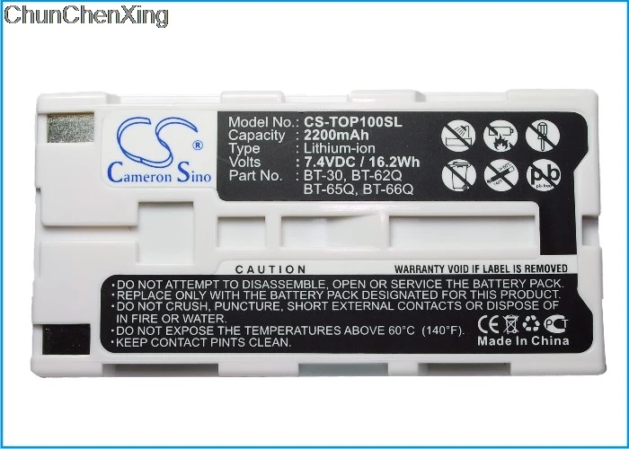 Аккумулятор Cameron Sino 2200mAh для Topcon FC 100 120 200 2200 2500 GMS 2 GPT 7000i 7500 7501 7502 9000 |Цифровые