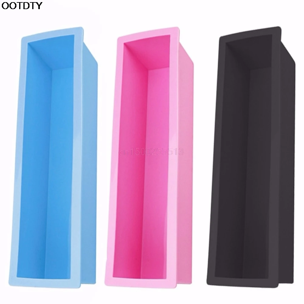 

Rectangle Loaf Soap Mold Silicone DIY Cold Processing Tools Cake Baking Toast