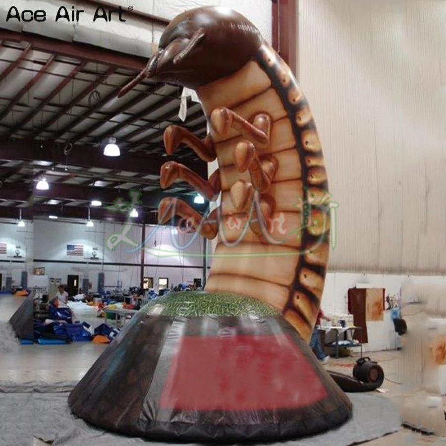 

4m Height Animal Replica Balloon Inflatable Grub,Silkworm,Insect Model For Advertising