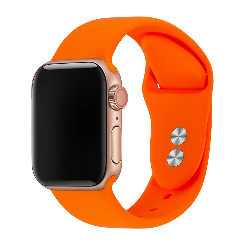 Ремешок для Apple Watch 38 мм 40 мм 42 мм 44 мм с двойной пряжкой резиновый силиконовый IWatch ремешок для Apple Watch серии 4,3, 2,1 81024