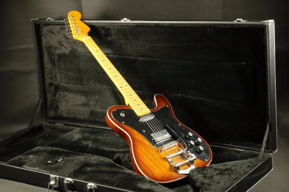 Светильник коричневый bigsby bridge tele Электрогитара sh пикапы Топ переплет гитара