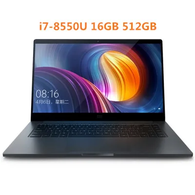 i7-8550U 16GB 512GB Xiaomi Mi Pro ноутбук 15,6 дюймов Windows 10 Домашняя версия Intel Core i7-8550u четырехъядерный процессор 1,8 ГГц 16 Гб ram 512 ГБ SSD - Цвет: i7-8550U 16GB 512GB