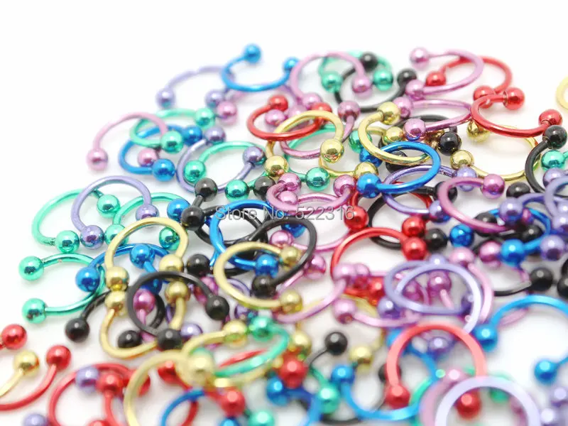 Кольцо с шариком для пирсинга тела из нержавеющей стали | Украшения и аксессуары