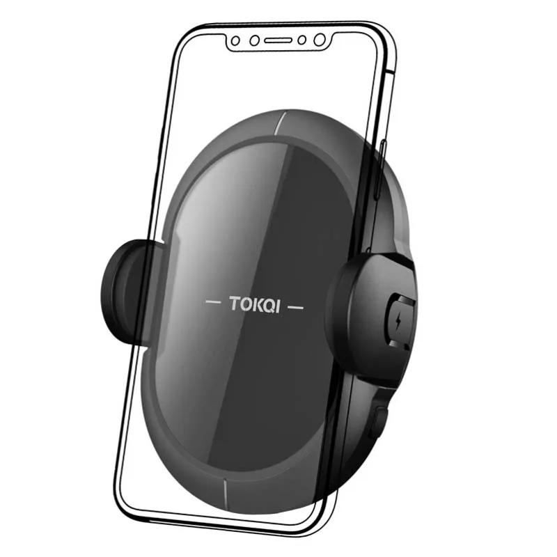 Qi автомобильное беспроводное зарядное устройство для iPhone XS Max 8 Plus x xr Samsung S9 S8 Note 9