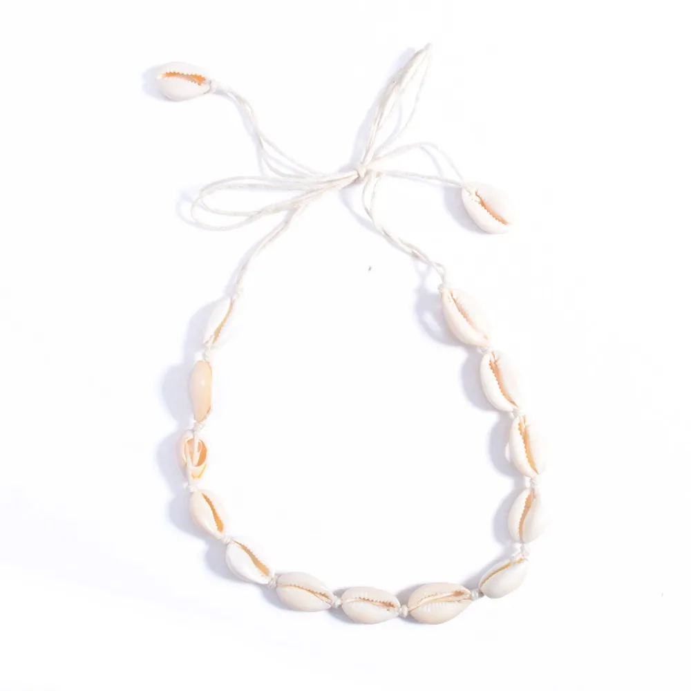 Женское Ожерелье-чокер Boho Sea Shell ожерелье-чокер из натуральной раковины простой