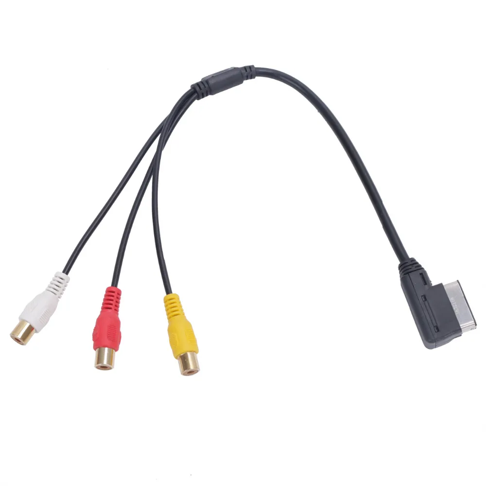 Ами MMI RCA 3RCA DVD видео аудио Вход Aux кабель Провода для VW Audi A3 A4 A6 A7 A8 q5 Q7 R8 car-ba65 C/5 |