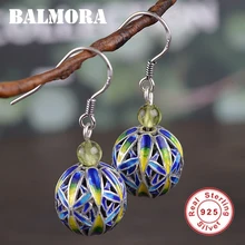 Женские эмалированные серьги подвески BALMORA этнические Винтажные