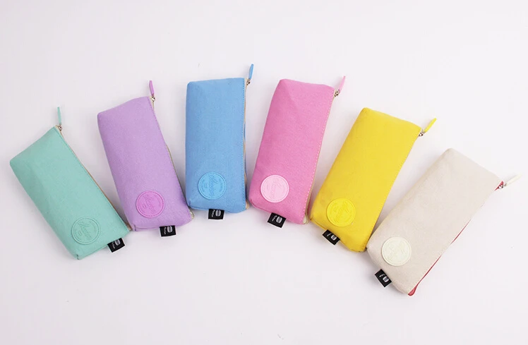 Милый пенал для макарон большая вместительность холст детей канцелярские