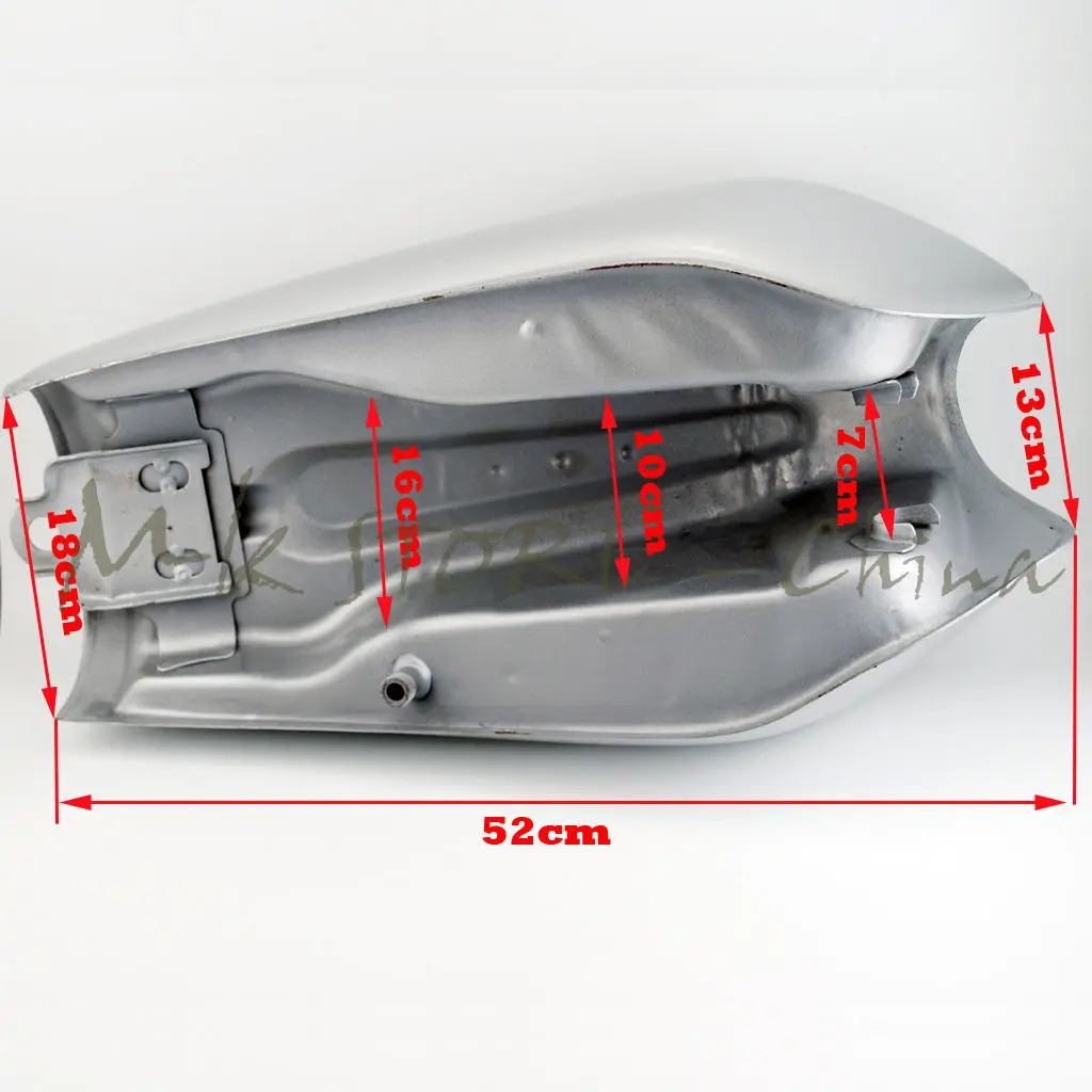 Новинка 2017 года оранжевый стиль мотоцикл Винтаж газовый топливный бак 9L Кафе Racer