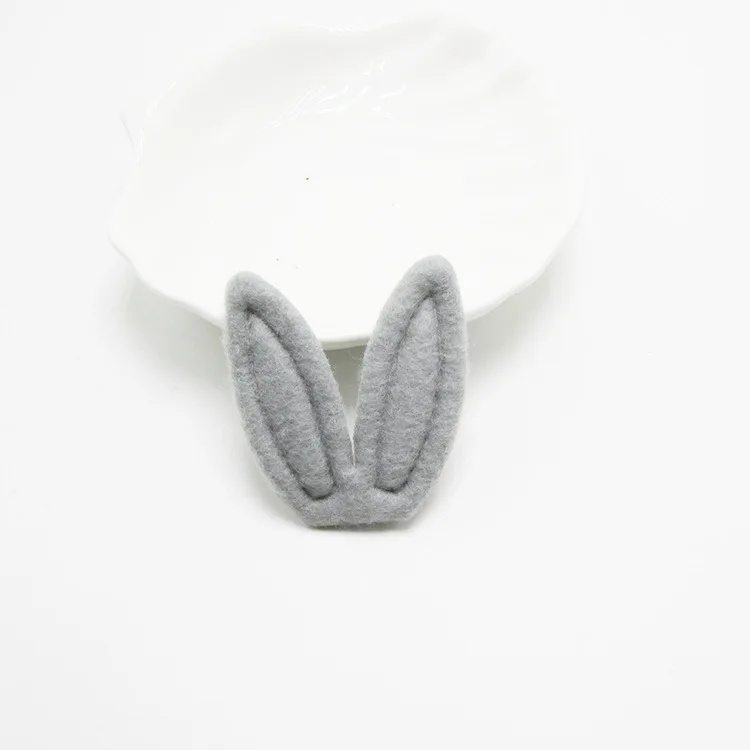 grey 40 шт./лот 4.5x5c плюшевые мягкие заячьи ушки аппликации DIY Детские аксессуары для волос для одежды Швейные принадлежности "сделай сам" Ремесло - Цвет: grey