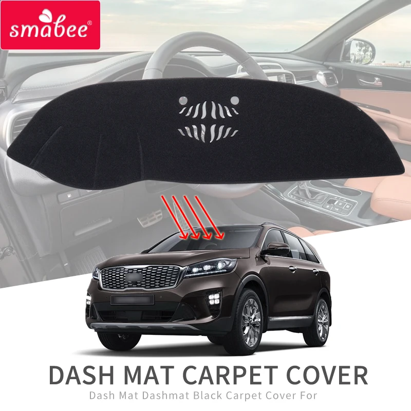 Smabee автомобильный коврик Dashmat для Kia Sorento 2015 ~ 2019 Prime UM MK3 аксессуары приборной