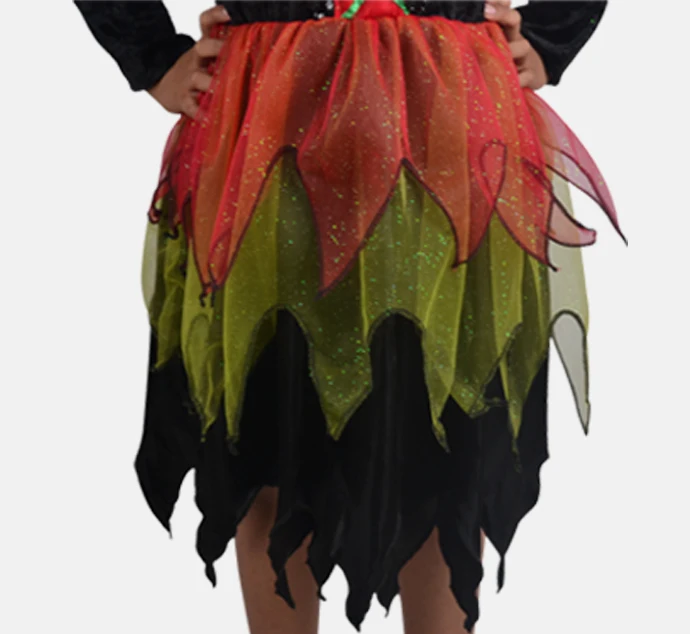 Free shipping Halloween costume witch clothes Children's Day cosplay | Тематическая одежда и униформа