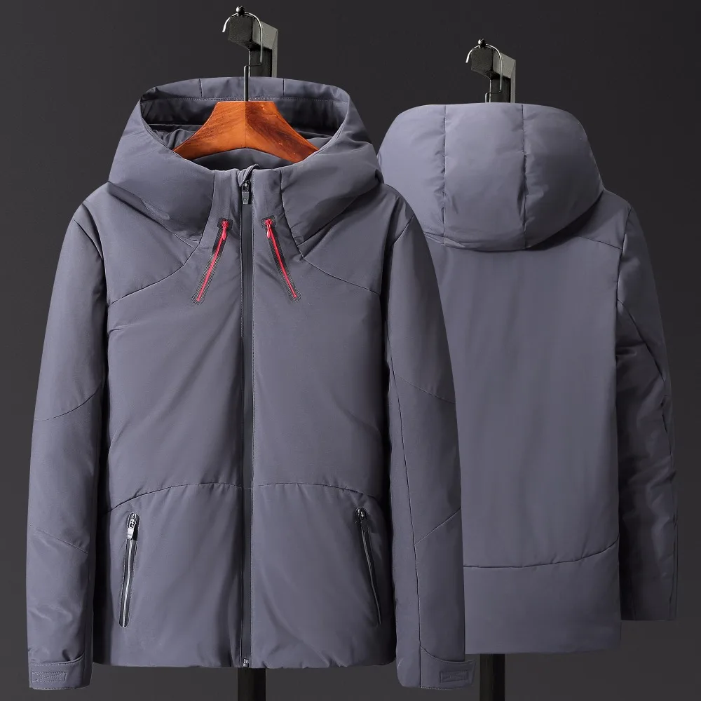 Мужские Длинные пуховики с капюшоном мужские толстые зимние Модные сохраняющие