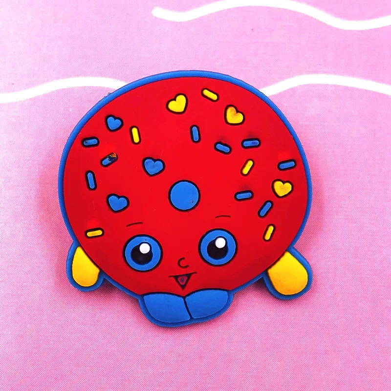 9PCS Kawaii Fruit Strawberry PVC Badges Pins Delicious Food Icon Buttons Clothes Bags Decoration Brooch |