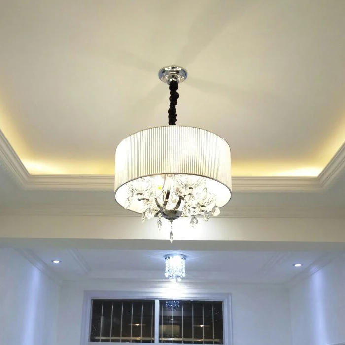 Хрустальная люстра для спальни и ресторана Jane круглый теплый светодиодный
