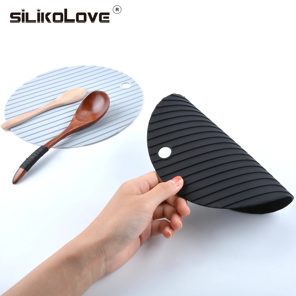 SILIKOLOVE Кухня силиконовый Настольный коврик круглый обеденная супница подставки термостойкие Водонепроницаемый аксессуар подставка