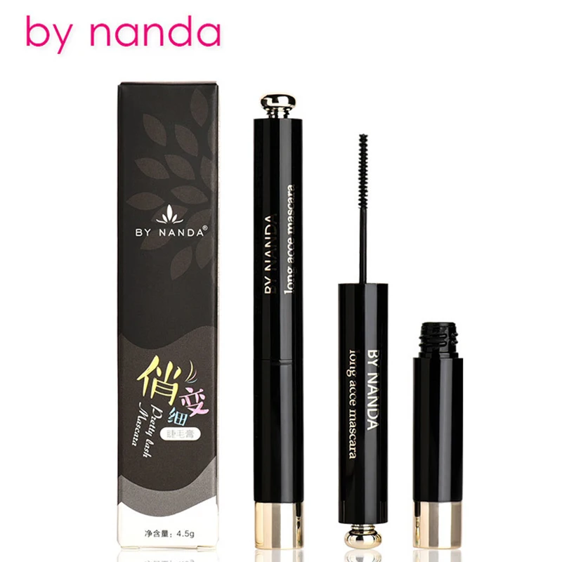 by nanda 3D Fiber Lashes Mascara False Eyelashes Waterproof Volume Curling Slim Durable No Blooming Brush Lengthening Colossal |