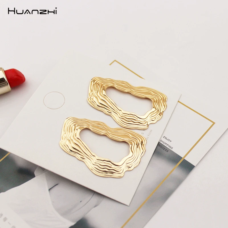HUANZHI 2019 новые корейские многоуровневые Асимметричные геометрические волнистые