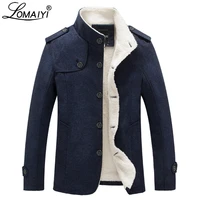 lomaiyi mens winter jacket men medium length woolen trench coat male warm pashm jackets mens stand collar casual overcoat bm292