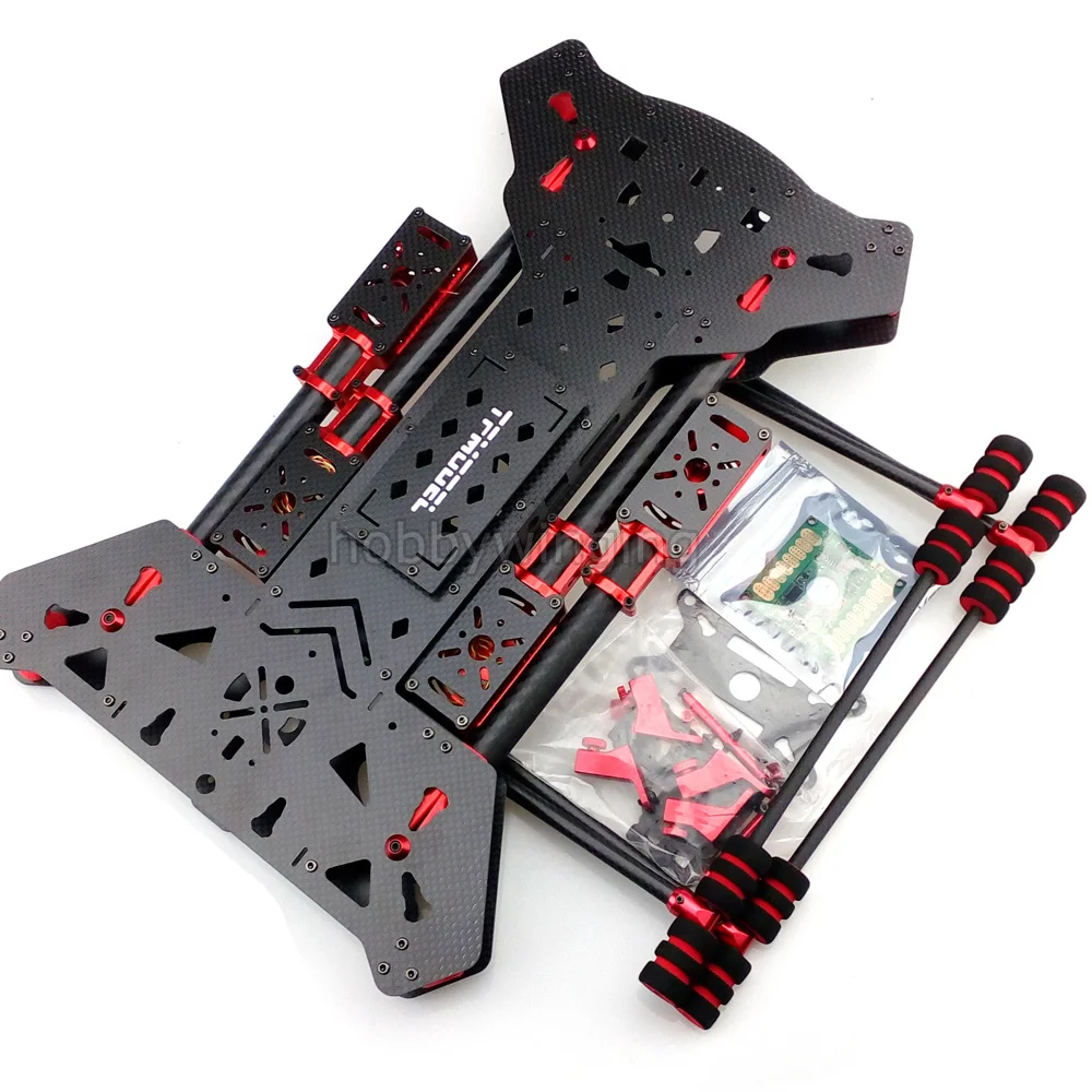 680 мм Alien Quadcopter 3K Углеродное волокно складная рама комплект большое пространство APM PIX установка ЧПУ Алюминиевый Мотор крепление с светодиодный FPV лампой