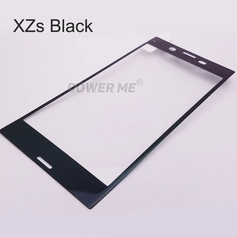 For XZs Black Dower Me 3D изогнутый мягкий край Полный клееный закаленное стеклянный дисплей Защитная пленка для sony Xperia XZ F8332 F8331 XZs G8231/32 - Цвет: For XZs Black