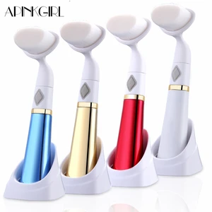 APINKGIRL электрическое очищающее средство для лица, щетка для очищения лица, вибрационная машина для удаления угрей, массажер для ухода за кожей